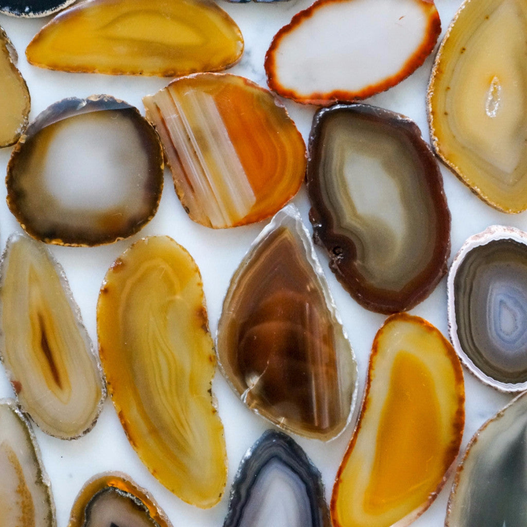 Natural agate slices - Small