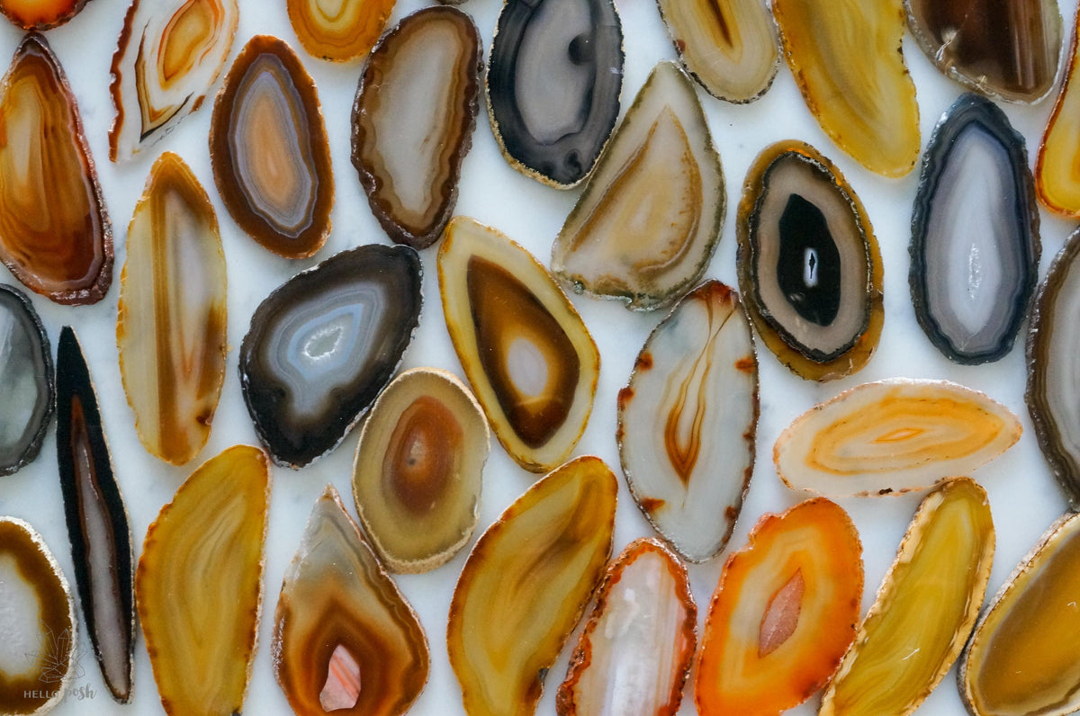 Natural agate slices - Small