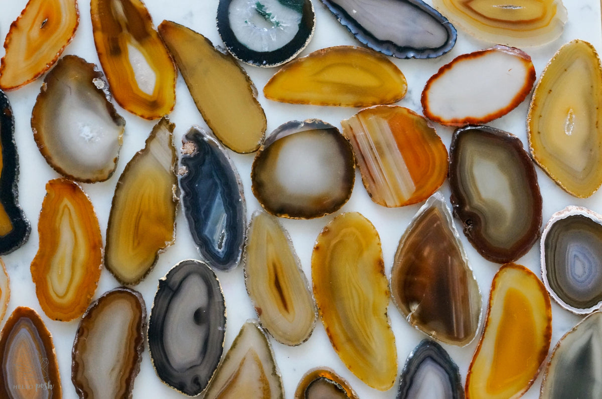 Natural agate slices - Small