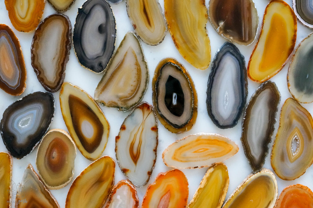 Natural agate slices - Small