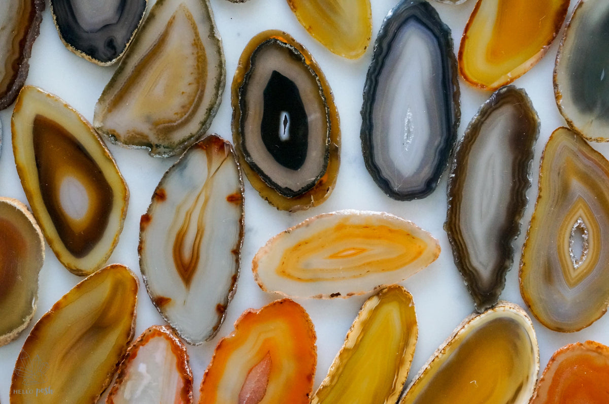 Natural agate slices - Small