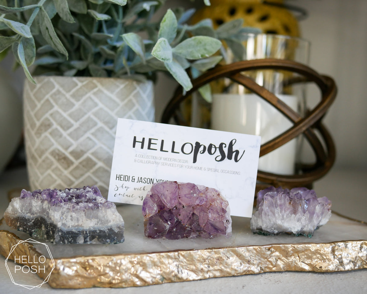 Amethyst Card Holders